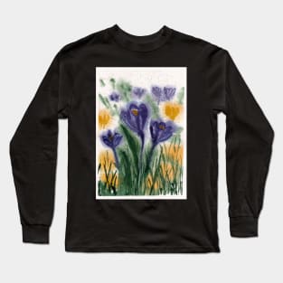 Crocus flowers Long Sleeve T-Shirt